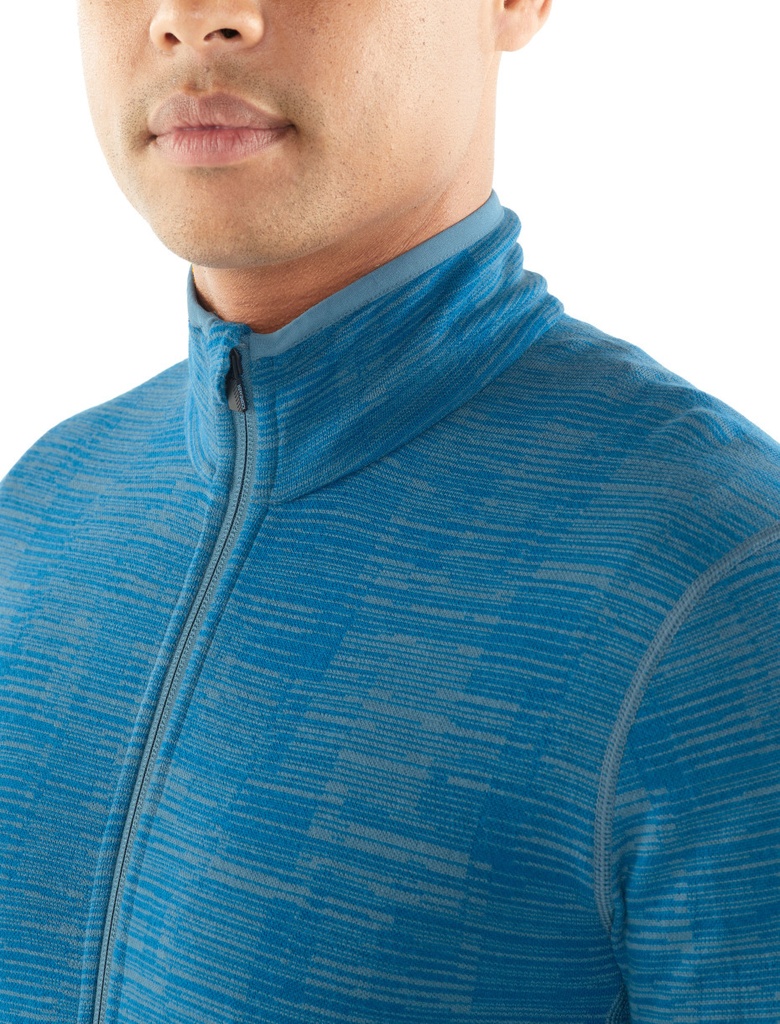 Men Away LS Zip, blau