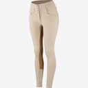 Horze Tara Damen Reithose mit Ledervollbesatz und hohem Bund, beige