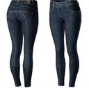 Horze Victoria Damen Jeansreithose mit Silikon-Vollbesatz