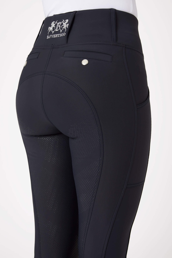 Reitleggings Gia Vollbesatz Silikon B-Vertigo, dunkelblau