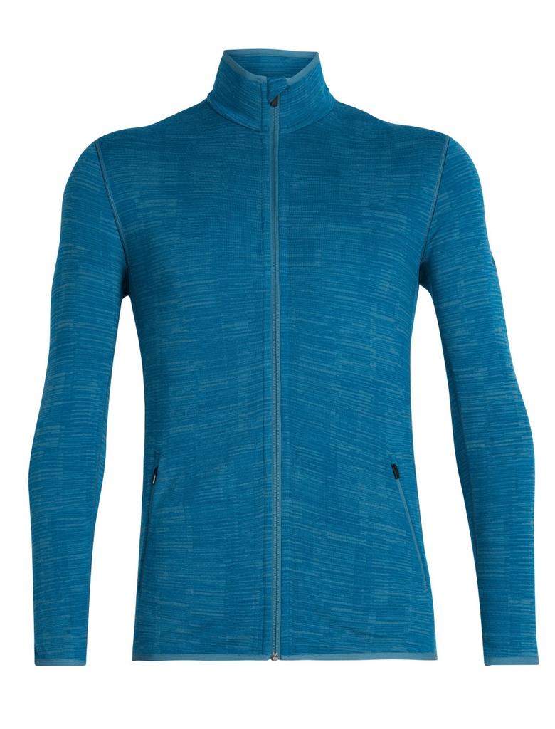 Men Away LS Zip, blau, S