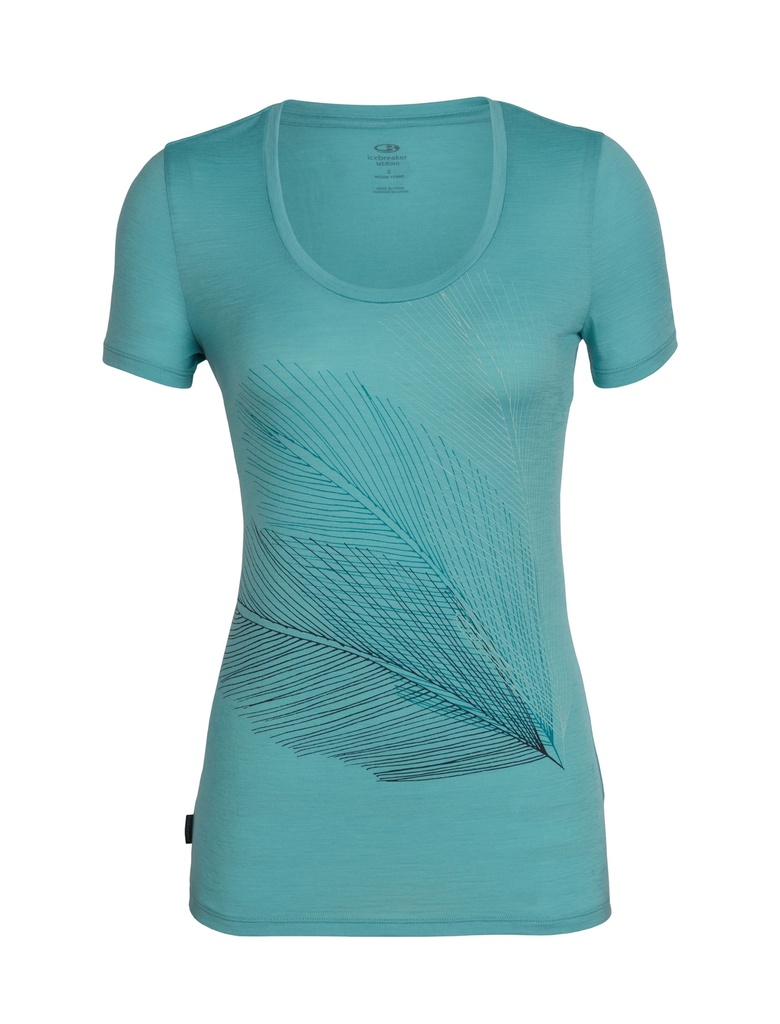 Women Tech Lite SS Scoop Plume