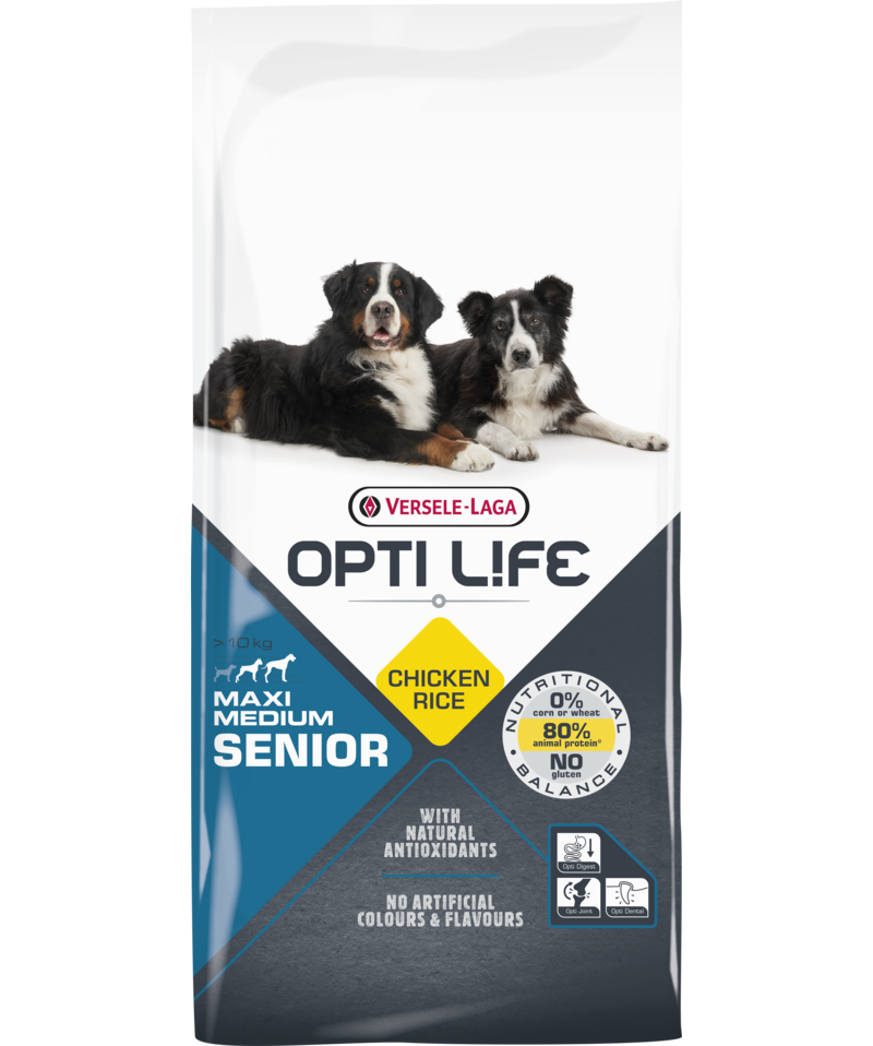 Opti Life Senior Medium &amp; Maxi, 12,5kg