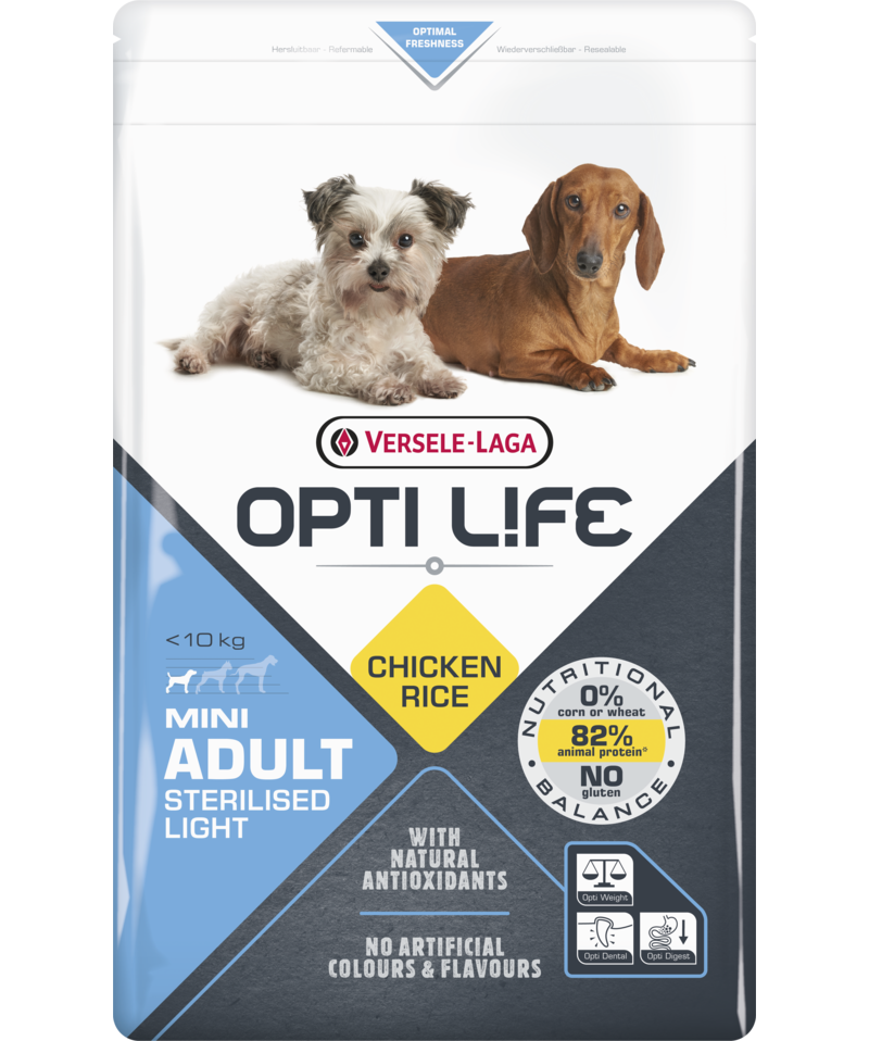 Opti Life Adult Sterilised/Light Mini, 2,5kg