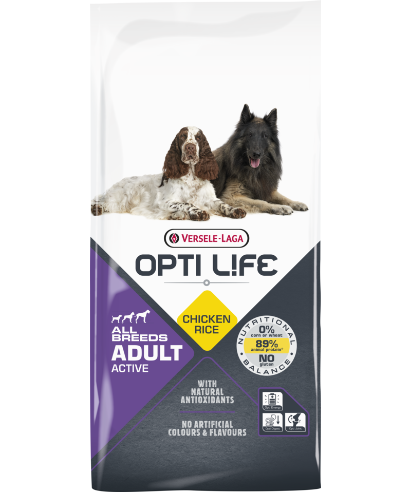 Opti Life Adult Active All Breeds, 12,5kg