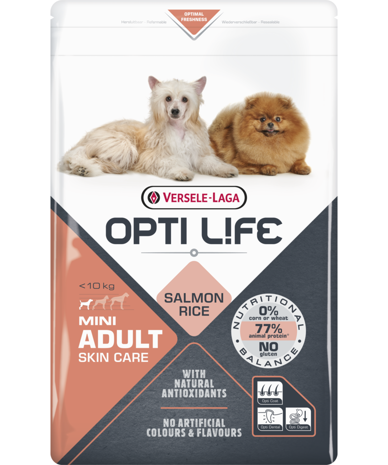 Opti Life Adult Skin Care Mini, 2,5kg