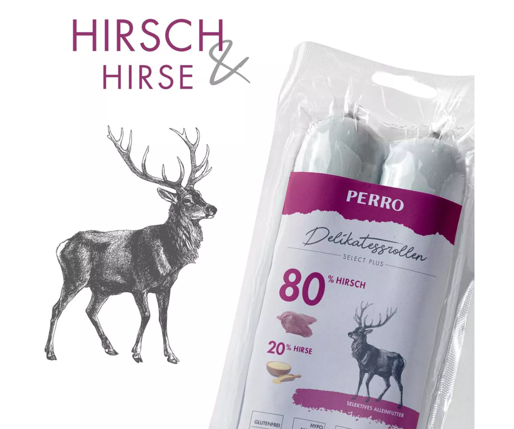 PERRO Delikatessrolle No.2 Hirsch &amp; Hirse