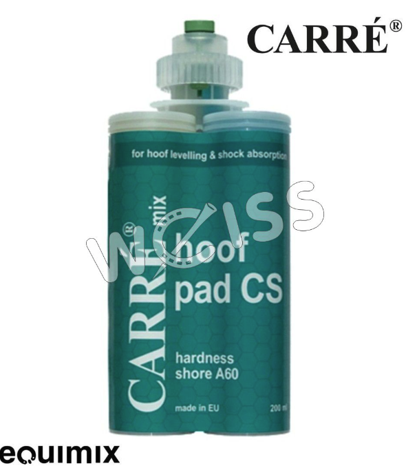 Carré mix &quot;Hoof pad CS&quot; 200ml Kartusche, PU Hufpolster Endhärte A60sh