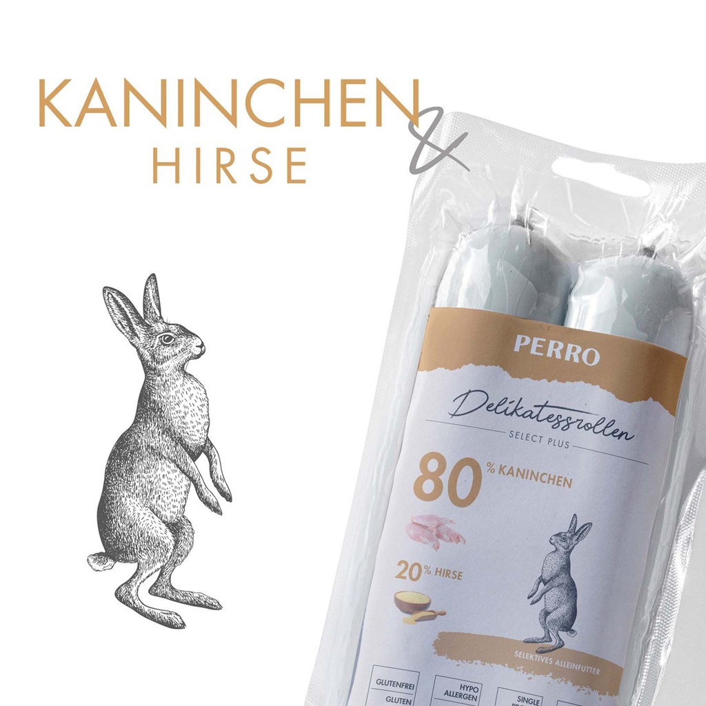 PERRO Delikatessrolle No.2 Kaninchen &amp; Hirse