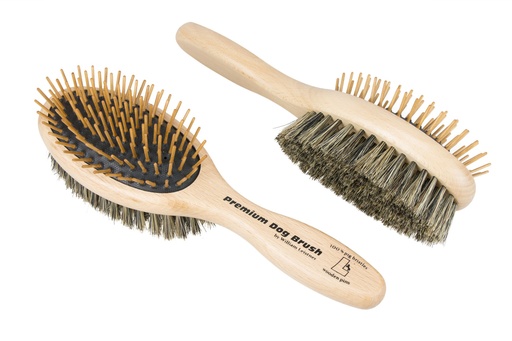 [7 s 87] William Leistner Premium Dog Brush Detangle Duo