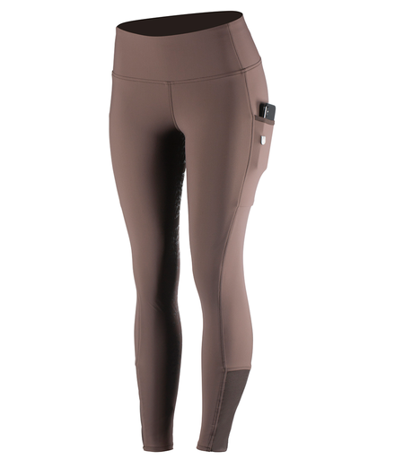 Horze Diana Damen Vollbesatzreitleggins mit Silikon-Grip, braun, 38