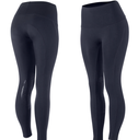 Horze Bianca Damen Superlight Reitleggins mit Silikon Kniebesatz, navy