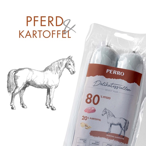 [181566] PERRO Delikatessrolle No.1 Pferd &amp; Kartoffel
