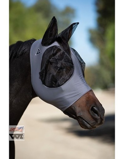 Comfort fit fly mask grey