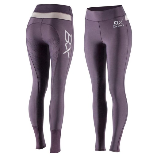 B Vertigo BVX Beatrix Damen Vollbesatzreitleggins mit Silikon-Grip, lila