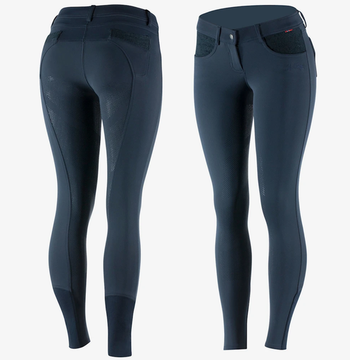 B Vertigo Chloe Damen Vollbesatz-Reithose mit Silikon-Grip, navy