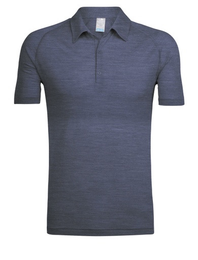 [103699403] Men Sphere SS Polo, blaugrau, M