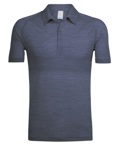 [103699403] Men Sphere SS Polo, blaugrau